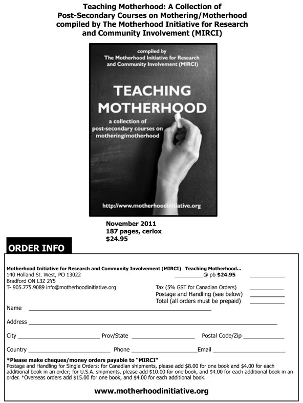 Teaching Motherhood 2011
